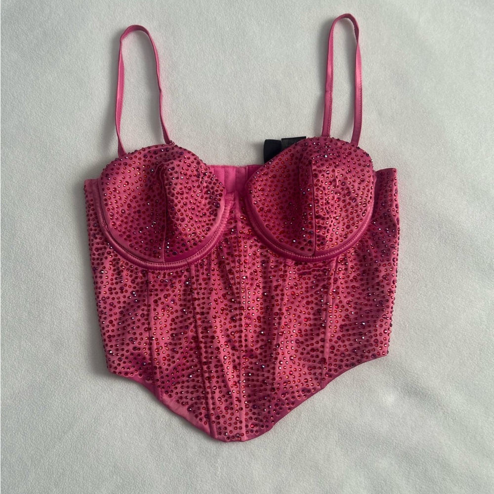 Windsor Sparkly Flirt Satin Headstone Corset